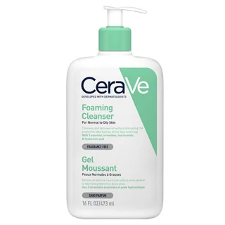 ژل شستشو صورت سراوی مدل foaming cleanser مناسب پوست نرمال تا چرب حجم 473 میلی لیتر 102255673