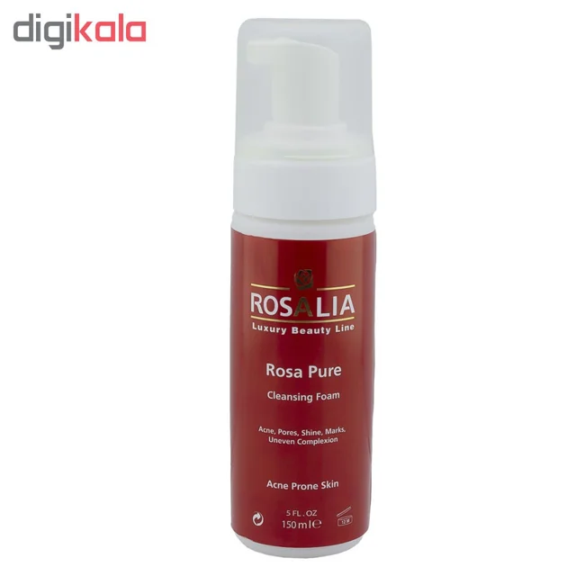 فوم پاک‌کننده صورت رزالیا مدل Rosa Pure حجم 150 میلی‌لیتر 102255258