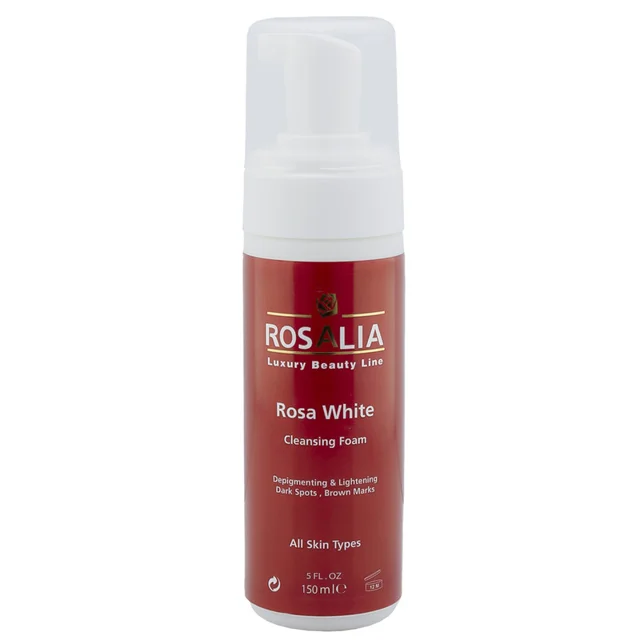 فوم پاک‌کننده و روشن‌کننده پوست رزالیا مدل Rosa White حجم 150 میلی‌لیتر 102255233