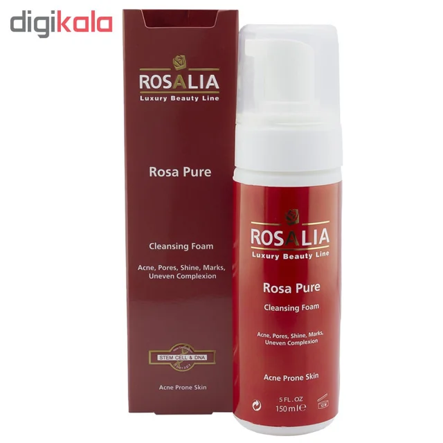 فوم پاک‌کننده صورت رزالیا مدل Rosa Pure حجم 150 میلی‌لیتر 102255259