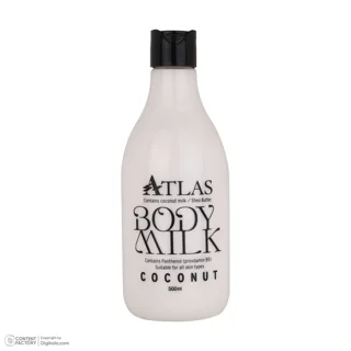 شیر بدن اطلس مدل Coconut مناسب انواع پوست حجم 500 میلی لیتر 102257296